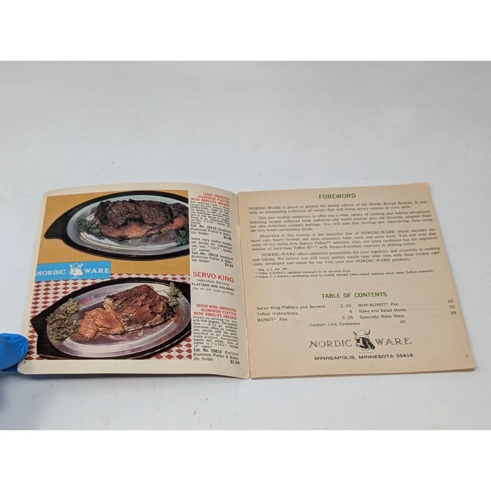 Nordic‎ Ware Unusual Old World & American Recipes Booklet 1970s Cookbook Dessert